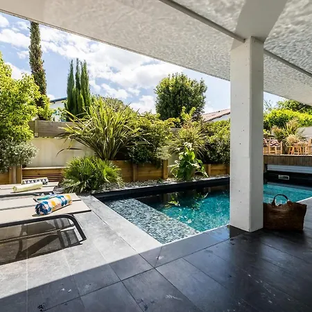 Tropical Keyweek Beautiful Architect With Swimming Pool In Bidart