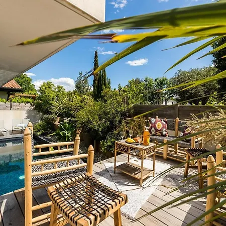 Tropical Keyweek Beautiful Architect With Swimming Pool In * Bidart